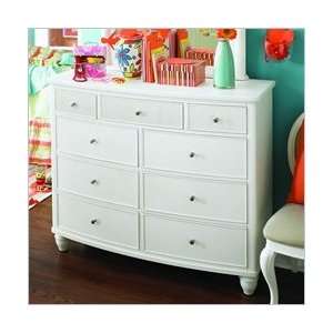  Lea Elation Bureau Double Dresser in Off White Furniture & Decor
