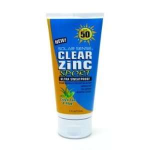  Solar Sense SPF# 50 Clear Zinc Sport 5 oz. Tube (3 Pack 