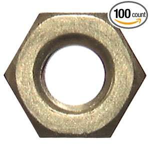12 24 Coarse Thd., Brass Hex Machine Screw Nuts (100 Per Package 