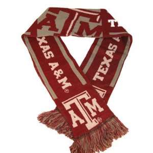   Texas A&M Aggies Warm Woven Knit Stripe Team Scarf