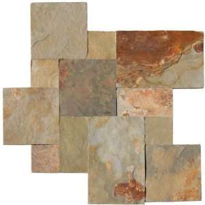  Montego Sela Earth Slate Versailles Cleft Slate Tile (16 