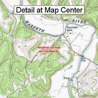  USGS Topographic Quadrangle Map   Kingston Springs 