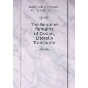   Translated Patrick MacGregor James MacPherson   Books