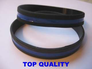 Thin Blue Line Silicone Bracelet Wristband Thin Blue Line Police 