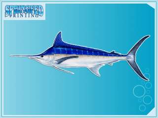 BLUE MARLIN fishing vinyl decal FISH Sticker  