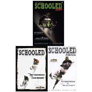  Schooled 1, 2 and 3 DVD Set   Snowmobile Instructional 