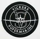 VICKERS SUPERMARINE SPITFIRE Aircraft Company Logo Embroidered Iron On 