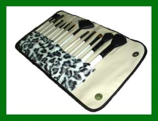 12 Cow White brush brushes makup cosmetic blush set  