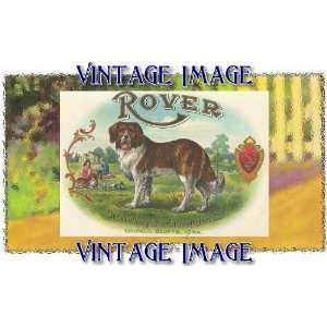  2.75 inch x 2 inch (7.5 x 5cm) Acrylic Keyring Dogs Rover 