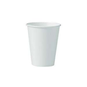  SOLO Cup Company Uncoated Paper Cups, 8 oz., Hot, White 