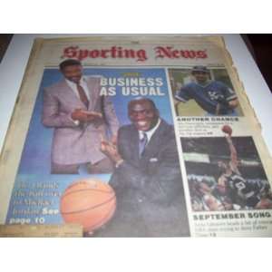   Jordan & Dr. J March 23rd, 1987 Sporting News Collectible Newspaper