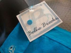NWT Bobbie Brooks Turquoise Capri Pant Suit Size L 12 14  