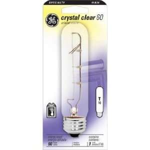  GE 60 Watt Crystal Clear Tubular Bulb