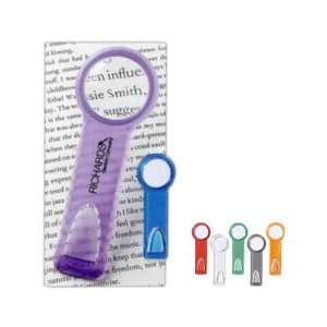  Plastic ruler / bookmark with magnifying glass. Office 
