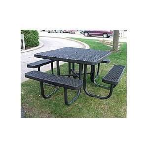    Total Coat Square Industrial Picnic Table Patio, Lawn & Garden