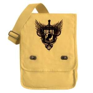   Bag Yellow POWMIA Angel Winged Shield with Chains 