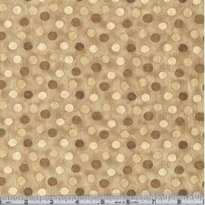  Classic Collection Dot Tan Fabric By The Yard Arts, Crafts & Sewing