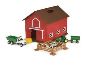   John Deere Deluxe Barn Set Includes 13 pieces Store Everything Inside