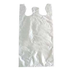  T Shirt Bags White Regular Plastic 12W x 7D x 22 Box of 
