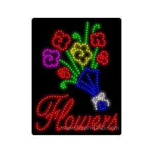Flowers Florist Outdoor LED Sign 31 x 24  Sports 
