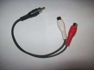 NEW 1 M   2 F RCA Y SPLITTER ADAPTER STEREO A/V CABLE  