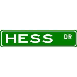 HESS Street Sign ~ Family Lastname Sign ~ Gameroom, Basement, Garage 
