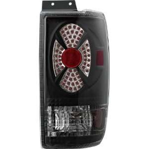  Black APC Diamond Cut Tail Lamps 97 02 Ford Expedition 