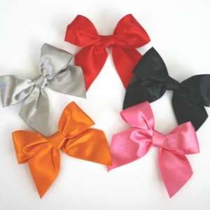  Satin Stick on Bows   12 colors (set of 12)