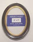 New 5x7 Cherry w/Gold Lip Oval Ready Made Picture Frame SB30