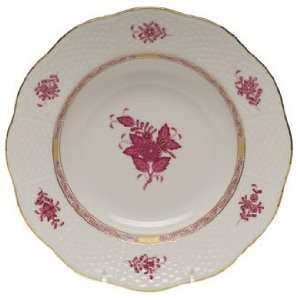  Herend Chinese Bouquet Raspberry Rim Soup 9.5D Kitchen 