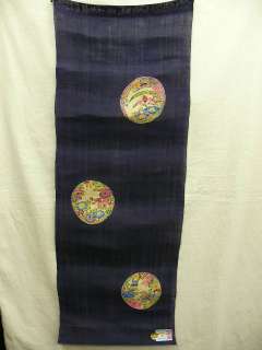 Brand New Okinawa Bingata Linen Tapestry w/Botan B130  