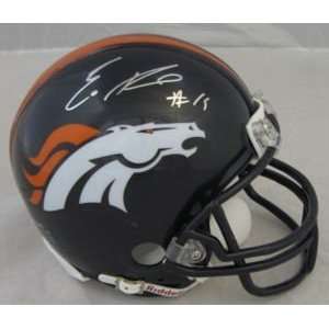    NEW Eddie Royal SIGNED Broncos Mini Helmet