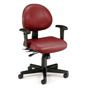   Vinyl Wine 24 Hour Task Chair with arms 241 AA 603