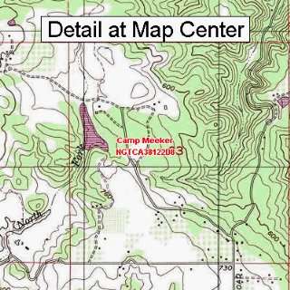  USGS Topographic Quadrangle Map   Camp Meeker, California 