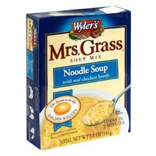 Wylers Mrs. Grass, Noodle Soup Mix with Real Chicken Broth, 5 Ounce 
