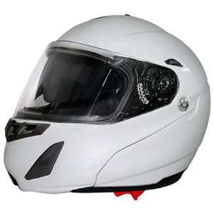 Daytona Edge White Dual Visor Full Face DOT Modular Motorcycle Helmet 
