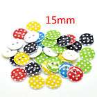   Dot 2 Holes Resin Sewing Buttons Scrapbooking 15mmDia.Knopf Bouton