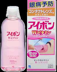 Japan Eyebon Lens Cleansing Eye Wash Vitamin 500ml  