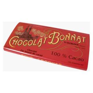 Chocolat Bonnat   100% Cacao   Dark Grocery & Gourmet Food