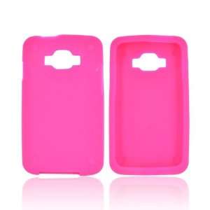 Samsung Rugby Smart i847 Hot Pink Rubbery Feel Anti Slip Silicone Skin 