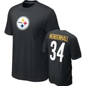  Rashard Mendenhall #34 Black Nike Pittsburgh Steelers Name 