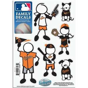  Baltimore Orioles 5in x 7in Family Car Decal Sheet 