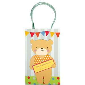 Meri Meri Party Bags Teddy Bear Fun, 8 Pack