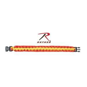   Bracelet   Red / Yellow & Comes with a FREE Rothco P 38 Can Opener