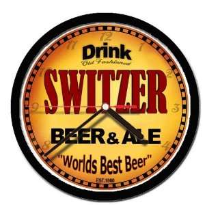  SWITZER beer and ale cerveza wall clock 