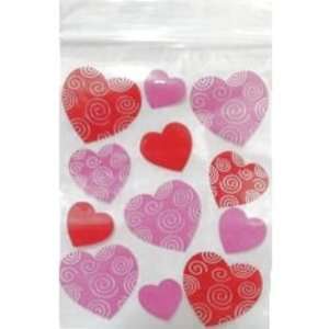  Swirled Hearts Resealable Bag Case Pack 144