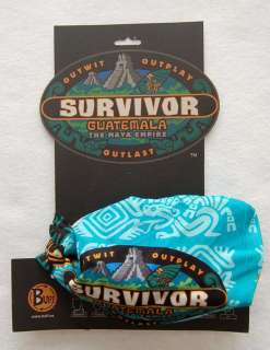 Survivor Guatemala Blue Yaxha Buff & Card NWT  