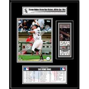  Jim Thome 500th Home Run Game Ticket Frame   White Sox 