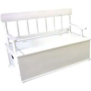  Simply Classic White Bench Seat With Storage by Levels of 