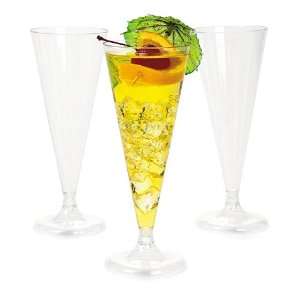  Plastic Champagne Flutes   Party Cups (25 pcs) Health 